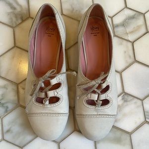 Henry Cuir Italian leather flat off white size 38 excellent condition